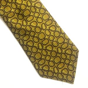 Gucci Men’s Olive Abstract Silk Tie